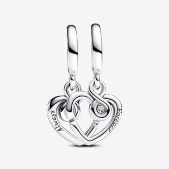 Forever & Always Splittable Dangle Charm - Picture 2 of 6